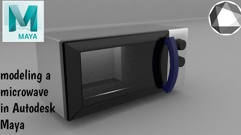 Modeling a 3D microwave in Autodesk Maya for beginners