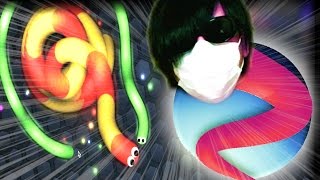 世界中のミミズを狩りまくる！【Slither.io】