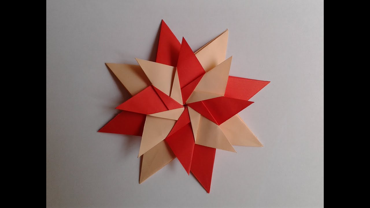 How To Make A Paper Star Origami Star Mandala Carla оригами звезда