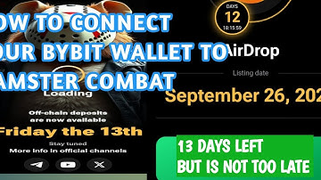 Bybit wallet| How to connect your Hamster combat|  few days to Listing
