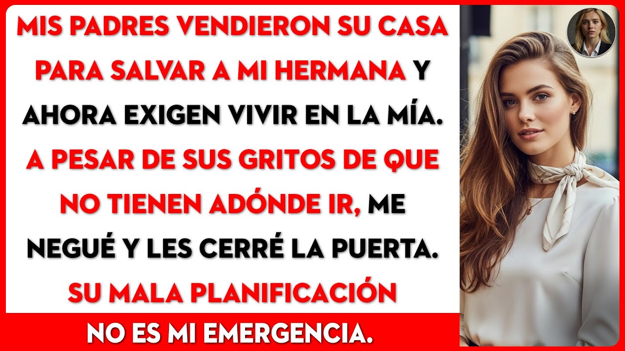 Mis padres vendieron su casa por la deuda de mi hermana, y ahora exigen mudarse a la mía
