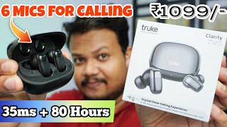 Truke Clarity Two Unboxing Review ⚡Best Calling TWS Earbuds Under 1500 with 80 Hours of Playtime🔥🔥🔥