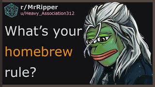 DND Players, What’s your homebrew rule? #dnd