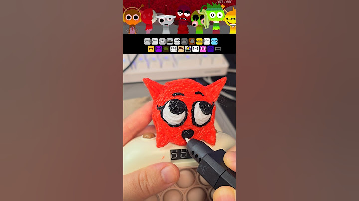 I made a Mroona game console from Incredibox Sprunki Retake with 3D Pen ‪@Trickster0-0 @Late_Lore