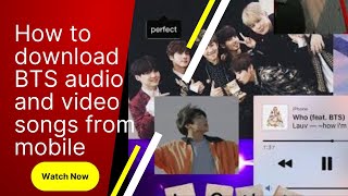 How to Download BTS Songs and Drama's Ost from Mobile | Both Audio and Video Songs | Recreation Hub screenshot 2