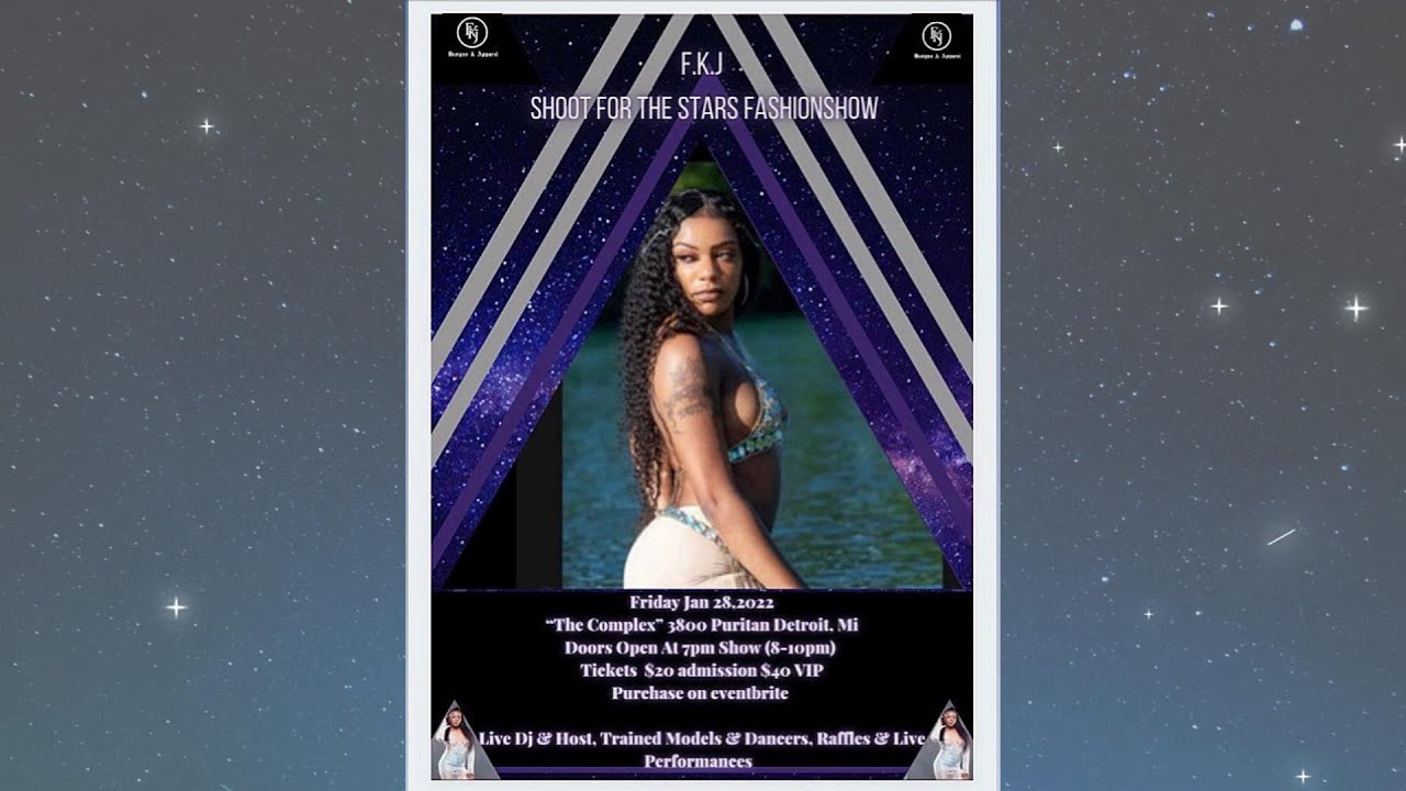 FKJ Designs Apparel SHOOT FOR THE STARS FASHION SHOW