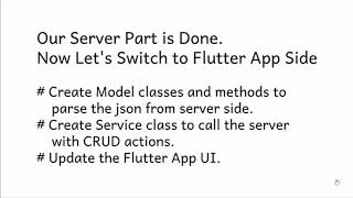 PHP and Flutter - How to perform crud Operations in Flutter and php