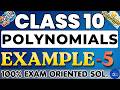 Class 10 Maths - Chapter 2 | Polynomials | Example 5 NCERT Solution