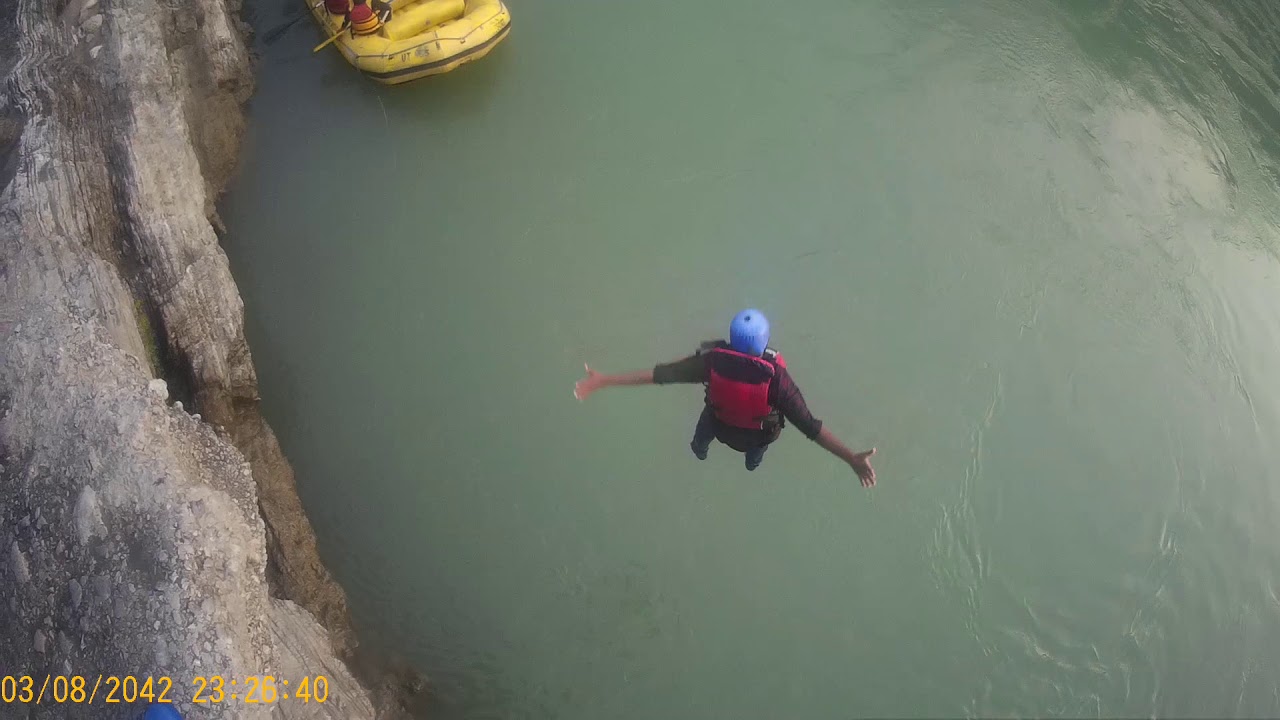 Rishikesh cliff jumping YouTube