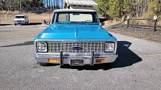 1972 Chevrolet C10 Pickup (Reg. Cab Short Bed)  Sold