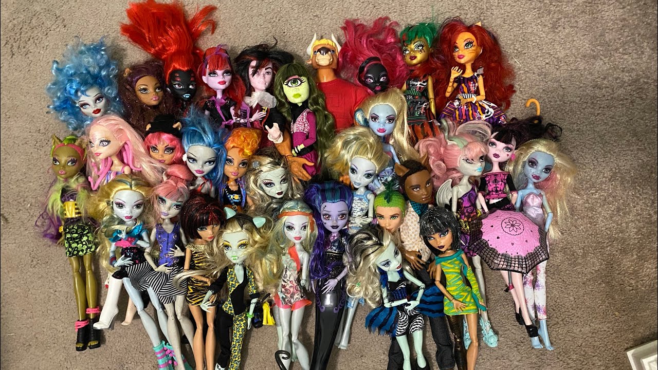insane monster high doll haul clean up!