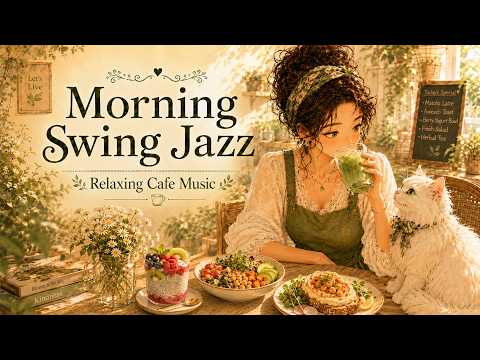 Playlist｜Swing Jazz Vocals│Relaxing Morning Cafe Music for a Cozy Daisy Breakfast with My Cat