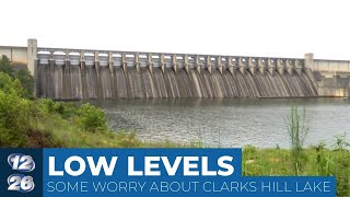 Despite tropical storm water levels drop at Clarks Hill Lake