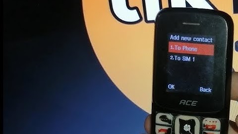 how to save contact number in itel ace 2n mobile