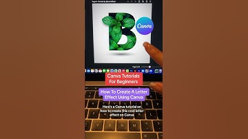 Canva Tutorial -  How To Create A Letter Effect Using Canva #canvatutorial #canvahacks