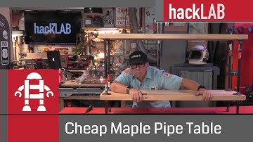 Woodworking - Butcher Block Pipe Table