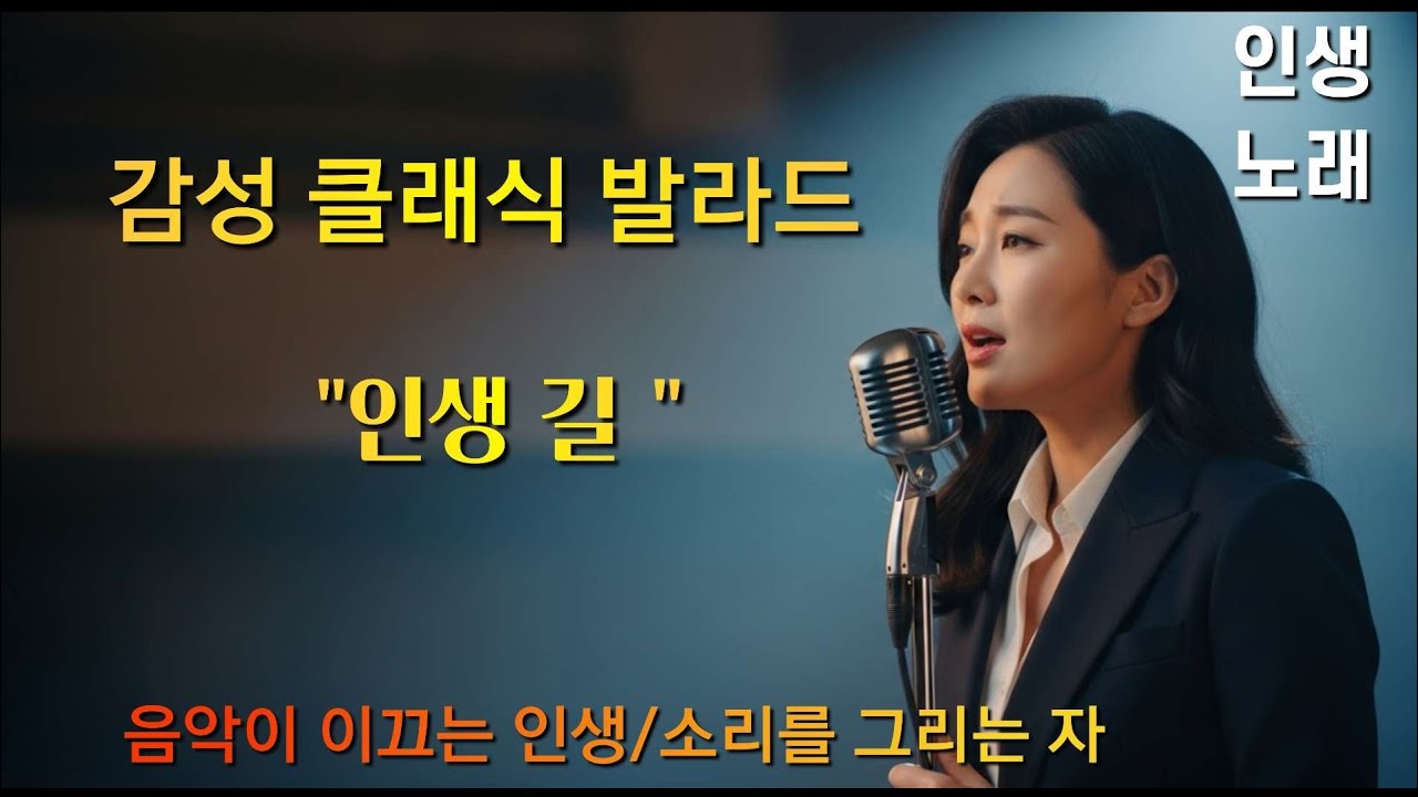 인생노래 삶 돌아보며 눈물의 삶의 노래 #감성발라드 (인생길)  #클래식. #발라드 #감성음악 