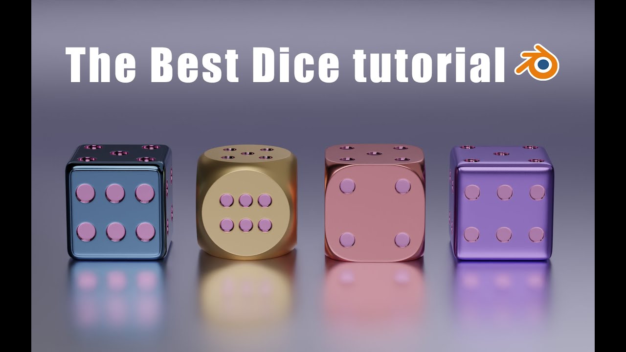 How to model Dice in 4 different way in Blender