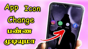 How To Change App Icon And Name In Android Tamil | Change Application Icon | Few Tech Sandy