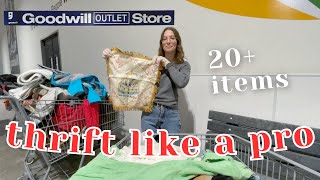 How to Thrift at the Goodwill Bins in 2024 | Thrift with Me & Try-On Haul