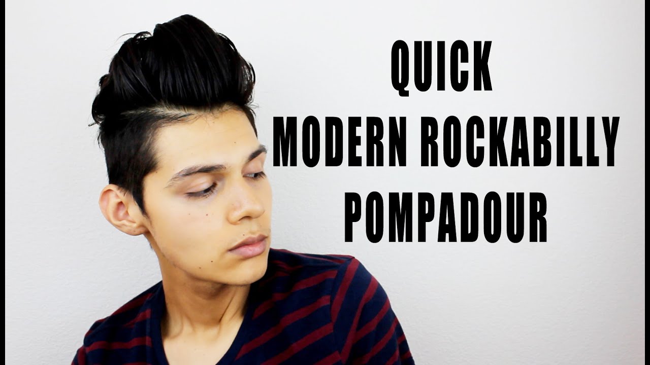 Quick Modern Rockabilly Pompadour Hair Tutorial
