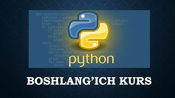 13. Python Boshlang