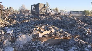 Florence family returns to the pile of ashes that use to be their home