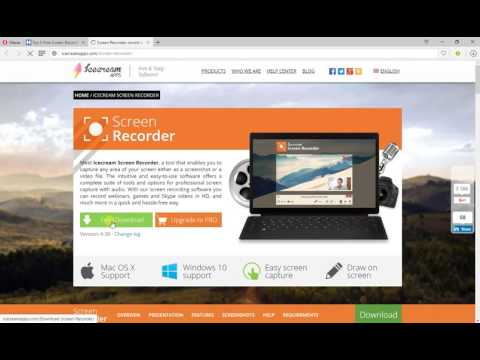 როგორ გადმოვიწეროთ (Icecreams Screen Recorder) ვიდეოს გადამღები პროგრამა