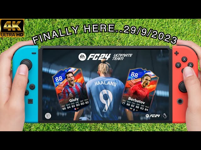 EA FC 24 Nintendo Switch OLED dock mode gameplay