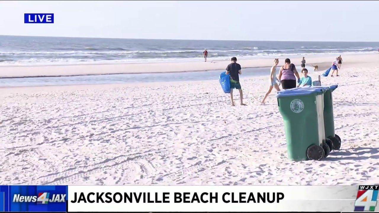 Volunteers help clean up Jacksonville's beaches YouTube