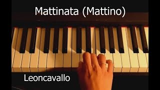 MATTINATA (MATTINO) LEONCAVALLO 1935 - PIANISTA ANONIMO PISTOIESE- Reg, e Video  SANTI PANICHI