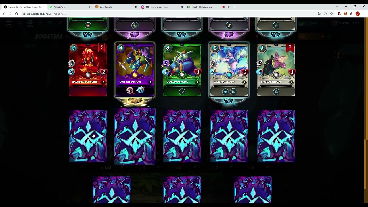 Splinterlands Chaos Legion 60 Pack Opening!!!