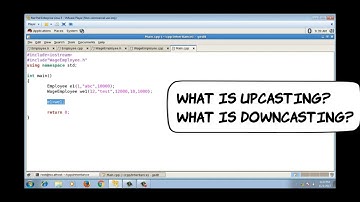 upcasting | downcasting | C++ Programming