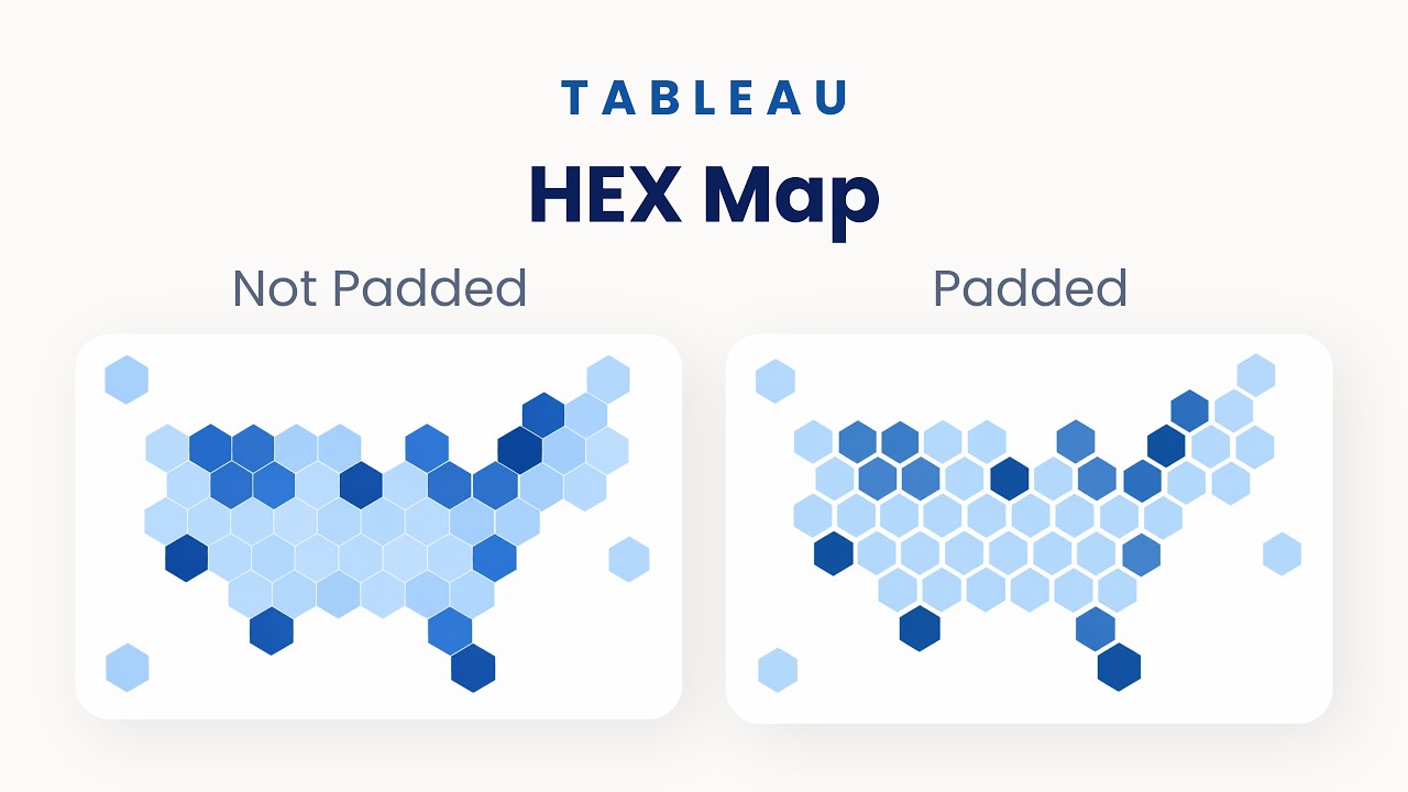 Tableau Hexagon Map Tutorial: How to Create Padded & Non-Padded Hex ...