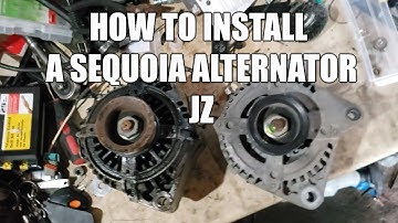 How to Install a toyota sequoia alternator on a 2jz 1jz 1 5jz