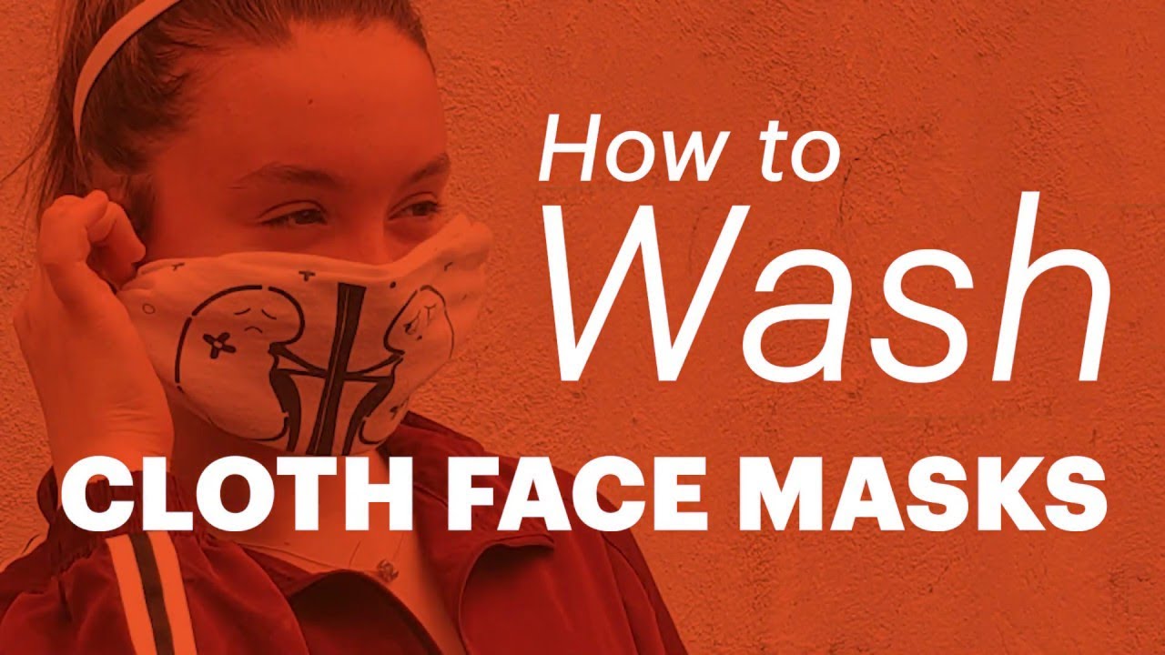 how to clean face masks YouTube