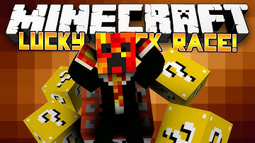Minecraft Modded Minigame: LUCKY BLOCK RACE 3! - (Lucky Block Mod)