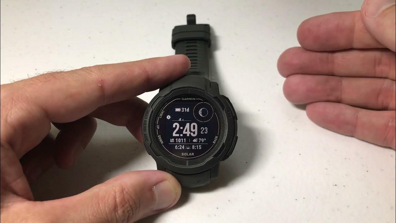 Garmin Instinct 2 Basics of using the stopwatch YouTube
