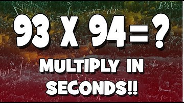 Fast Multiplication Trick | Multiply any numbers near 100 in seconds Very fast By mathOgenius