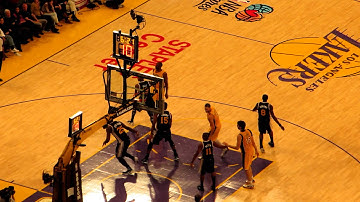 Steve Blake 3 ball corner pocket, Lakers vs Jazz