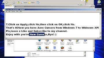 How to Download and Install Aero Cursors for Windows XP