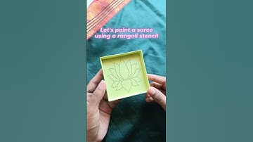 Fabric painting hacks🪷| lotus saree painting #shorts #saree #painting #fabricpainting #sareepainting