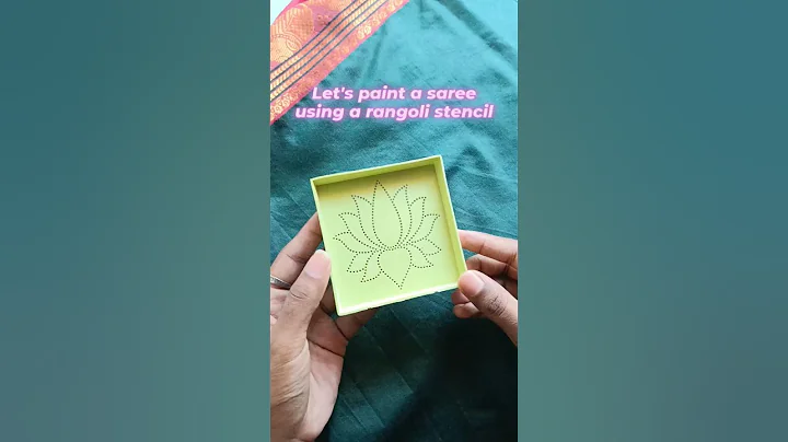Fabric painting hacks🪷| lotus saree painting #shorts #saree #painting #fabricpainting #sareepainting