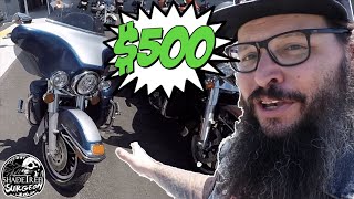 Riding the CHEAPEST motorcycle at a Harley Davidson Dealership