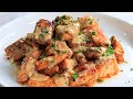 CREAMY CAJUN BUTTER SALMON BITES @kaylataylormatelier