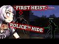 Shiori Novella PANICKING in her first heist in criminal simulator [Eng &amp; 中文]
