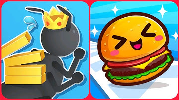 Food Run 3D VS Tiny Run 3D Gameplay || New Game Walkthrough || Max Level Gameplay || Mobile Game!