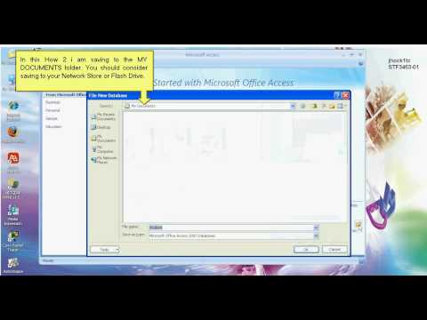 Create a Database in Access 2007