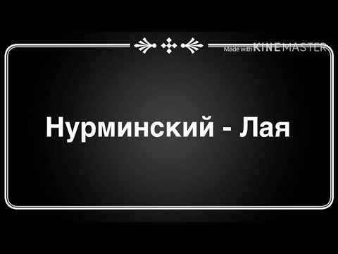 Нурминский - Лая ( текст песни )