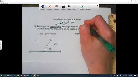 Angle Relationships Word Problems Part 1